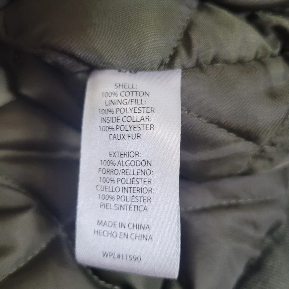 Weatherproof Heritage Brand Large Canvas Workwear Vest Mens Olive Green Sherpa‎